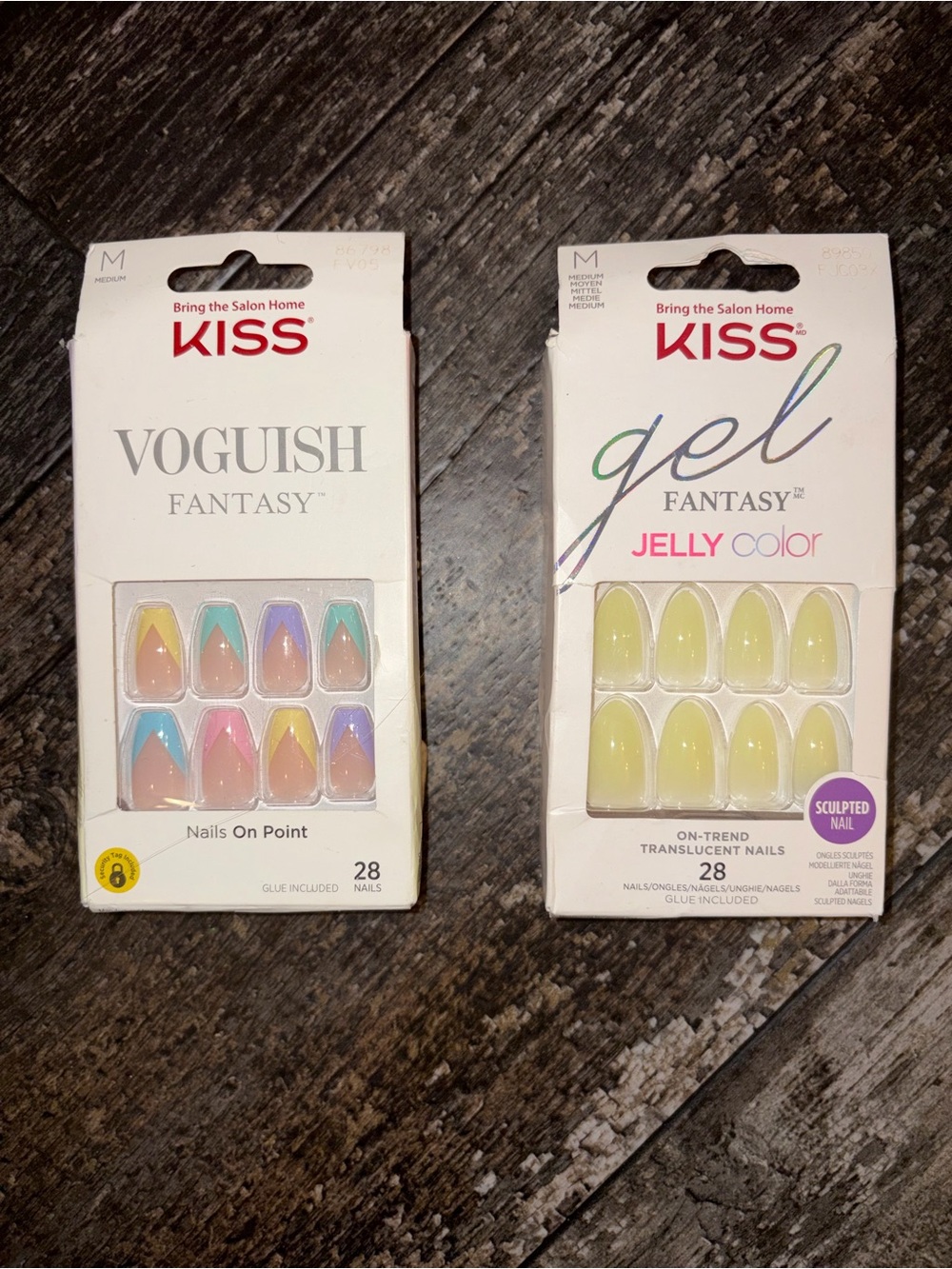 Kiss Voguish Fantasy Pastel Tri-Tip Press-On Nails